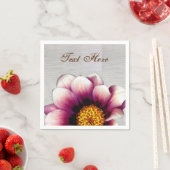 Rosa Blume Foto Custom Paper Napkins Serviette (Beispiel)