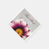 Rosa Blume Foto Custom Paper Napkins Serviette (Ecke)