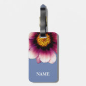 Rosa Blume Foto Gepäckstück Gepäckanhänger (Rückseite vertikal)