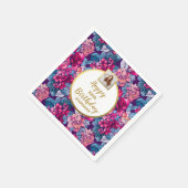 Rosa Blume, Foto, jedes Alter, Geburtsdatum Serviette (Ecke)