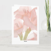 Rosa Blume Foto | Personalisierter Geburtstag Karte (Rückseite)