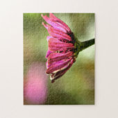 Rosa Blume Foto Puzzle (Vertikal)