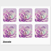 Rosa Blume Foto Sticker Brautparty (Blatt)