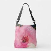 Rosa Blume Foto Tasche (Vorderseite)