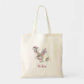 Rosa Blume Foto Tasche (Vorne)