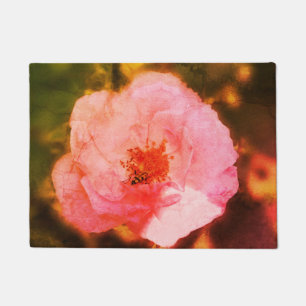 Rosa Blume Foto und Bug Door Mat Fußmatte