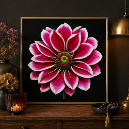 Rosa Blume Fotodruck