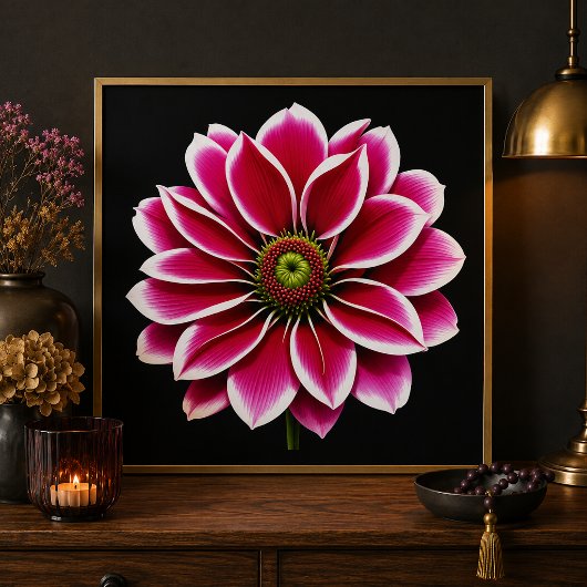 Rosa Blume Fotodruck