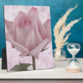 Rosa-Blume Fotoplatte (Seite)