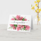 Rosa Blume Fotovorlage Muttertag Karte (Gelbe Blume)