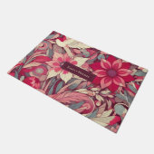 Rosa Blume Fußmatte (Schrägansicht)