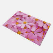 Rosa Blume Fußmatte (Schrägansicht)