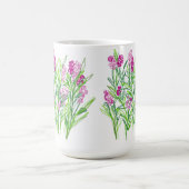 Rosa Blume Gartendesign Tasse (Mittel)