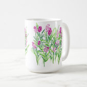 Rosa Blume Gartendesign Tasse (VorderseiteRechts)