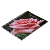 Rosa Blume Gebet Journal Notizblock (Linke Seite)