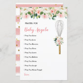 Rosa Blume Gebete für Baby Greenery Bloral (Vorne/Hinten)