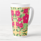 Rosa Blume gelber Aluminiumgrundwasserbehälter Milchtasse (Rechte Ecke)