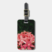 Rosa Blume Gepäckanhänger (Vorderseite vertikal)