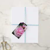 Rosa Blume Geschenkanhänger (Mit Garn)