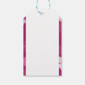 rosa Blume Geschenkanhänger (Rückseite)