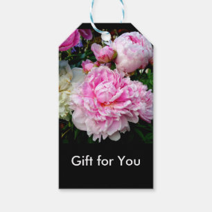 Rosa Blume Geschenkanhänger