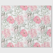 Rosa Blume Geschenkpapier (Flach)