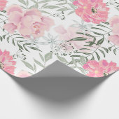 Rosa Blume Geschenkpapier (Ecke)