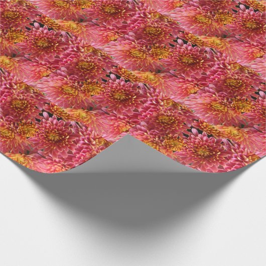 Rosa Blume Geschenkpapier (Ecke)