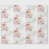 rosa Blume Geschenkpapier (Flach)