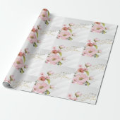 rosa Blume Geschenkpapier (Ungerollt)