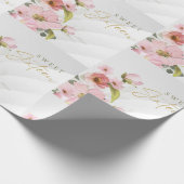 rosa Blume Geschenkpapier (Ecke)