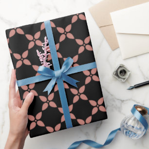 Rosa Blume Geschenkpapier