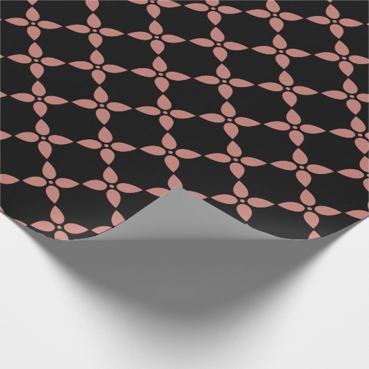 Rosa Blume Geschenkpapier (Ecke)