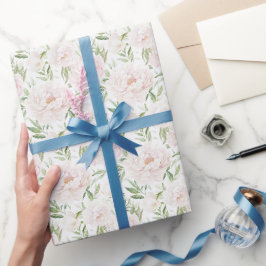 Rosa Blume Geschenkpapier