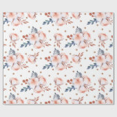 Rosa Blume Geschenkpapier (Flach)