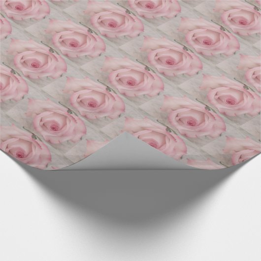 Rosa-Blume Geschenkpapier (Ecke)