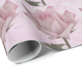 Rosa-Blume Geschenkpapier (Rolleneckpunkt)