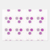 Rosa Blume Geschenkpapier Set (Vorderseite)