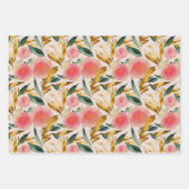 Rosa Blume Geschenkpapier Set (Vorderseite 2)