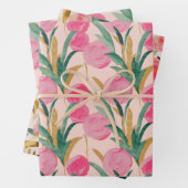 Rosa Blume Geschenkpapier Set (Beispiel)