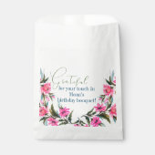 Rosa Blume Geschenktütchen (Vorderseite)