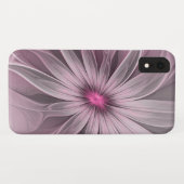 Rosa Blume Gewartet für ein Abstraktes Fraktal Kun Case-Mate iPhone Hülle (Rückseite (Horizontal))