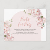 Rosa Blume Girl Baby Shower Baby in Bloom Postkarte (Vorderseite)