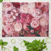 Rosa Blume Girly Lugano Geschirrtuch (Gefaltet)