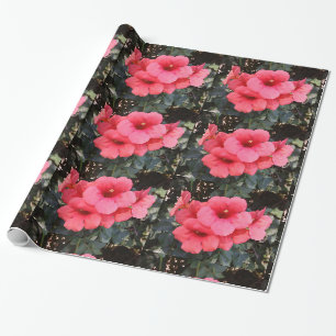 Rosa Blume glänzendes Wrapping Paper Geschenkpapier