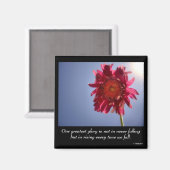 Rosa Blume Glory Magnet (Vorderseite/Rückseite)