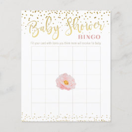 Rosa Blume Gold Accent Baby Showroom Bingo Game