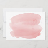 Rosa Blume Gold Glitzer 30. Geburtstag Party Einladung (Rückseite)