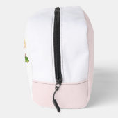 Rosa Blume Grüne Accessoire Pouch Waschbeutel (Rechts)
