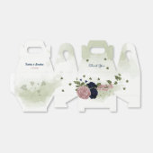 Rosa Blume Grüne Hochzeit Geschenkschachtel (Ungefaltet)